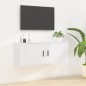 Mobile Porta TV a Parete Bianco Lucido 100x34,5x40 cm Mobile Porta TV a Parete Bianco Lucido 100x34,5x40 cm