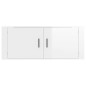 Mobile Porta TV a Parete Bianco Lucido 100x34,5x40 cm Mobile Porta TV a Parete Bianco Lucido 100x34,5x40 cm
