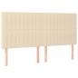 vidaXL Letto a Molle Materasso e LED bianco 200x200cm in Tessuto vidaXL Letto a Molle Materasso e LED bianco 200x200cm in Tessuto