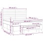 vidaXL Giroletto a Molle con Materasso Grigio Scuro 160x200 cm Tessuto