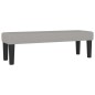 vidaXL Giroletto a Molle con Materasso Grigio Chiaro 200x200cm Tessuto