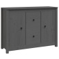 Credenza Grigia 100x35x74 cm in Legno Massello di Pino Credenza Grigia 100x35x74 cm in Legno Massello di Pino