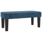 vidaXL Giroletto a Molle con Materasso Blu Scuro 80x200 cm in Velluto
