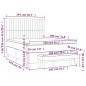 vidaXL Giroletto a Molle con Materasso Grigio Chiaro 140x190cm Velluto