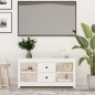 Mobile Porta TV Bianco 103x36,5x52 cm in Legno Massello di Pino Mobile Porta TV Bianco 103x36,5x52 cm in Legno Massello di Pino