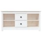 Mobile Porta TV Bianco 103x36,5x52 cm in Legno Massello di Pino Mobile Porta TV Bianco 103x36,5x52 cm in Legno Massello di Pino