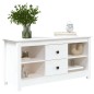 Mobile Porta TV Bianco 103x36,5x52 cm in Legno Massello di Pino Mobile Porta TV Bianco 103x36,5x52 cm in Legno Massello di Pino