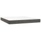 vidaXL Letto a Molle con Materasso e LED Grigio Scuro 160x200 cm vidaXL Letto a Molle con Materasso e LED Grigio Scuro 160x200 cm