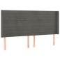vidaXL Letto a Molle con Materasso e LED Grigio Scuro 160x200 cm vidaXL Letto a Molle con Materasso e LED Grigio Scuro 160x200 cm