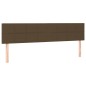 vidaXL Giroletto a Molle con Materasso Marrone Scuro 200x200cm Tessuto