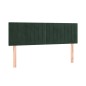 Giroletto a Molle con Materasso Verde Scuro 140x190 cm Velluto