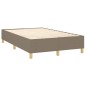 vidaXL Giroletto a Molle con Materasso Tortora 120x200 cm in Tessuto