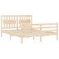 Giroletto con Testiera 160x200 cm in Legno Massello Giroletto con Testiera 160x200 cm in Legno Massello