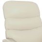 Poltrona Alzapersona Massaggiante Bianco Crema in Similpelle