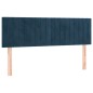 Testiere 2 pz Blu Scuro 72x5x78/88 cm in Velluto Testiere 2 pz Blu Scuro 72x5x78/88 cm in Velluto