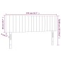 Testiere 2 pz Blu Scuro 72x5x78/88 cm in Velluto Testiere 2 pz Blu Scuro 72x5x78/88 cm in Velluto