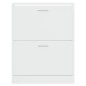 Scarpiera Bianco Lucido 63x24x81 cm in Legno Multistrato Scarpiera Bianco Lucido 63x24x81 cm in Legno Multistrato