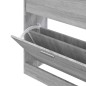 Scarpiera Grigio Sonoma 63x24x81 cm in Legno Multistrato Scarpiera Grigio Sonoma 63x24x81 cm in Legno Multistrato