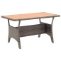 Tavolo da Giardino Grigio 120x70x66 cm in Polyrattan Tavolo da Giardino Grigio 120x70x66 cm in Polyrattan