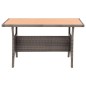Tavolo da Giardino Grigio 120x70x66 cm in Polyrattan Tavolo da Giardino Grigio 120x70x66 cm in Polyrattan