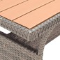 Tavolo da Giardino Grigio 120x70x66 cm in Polyrattan Tavolo da Giardino Grigio 120x70x66 cm in Polyrattan