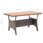 Tavolo da Giardino Grigio 120x70x66 cm in Polyrattan Tavolo da Giardino Grigio 120x70x66 cm in Polyrattan