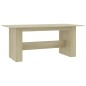Tavolo da Pranzo Rovere Sonoma 180x90x76cm in Legno Multistrato Tavolo da Pranzo Rovere Sonoma 180x90x76cm in Legno Multistrato