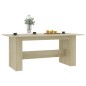 Tavolo da Pranzo Rovere Sonoma 180x90x76cm in Legno Multistrato Tavolo da Pranzo Rovere Sonoma 180x90x76cm in Legno Multistrato