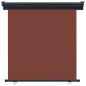 Tenda Laterale per Terrazzo 160x250 cm Marrone Tenda Laterale per Terrazzo 160x250 cm Marrone