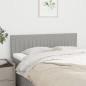 Testiere 2 pz Grigio Chiaro 72x5x78/88 cm in Tessuto Testiere 2 pz Grigio Chiaro 72x5x78/88 cm in Tessuto