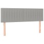 Testiere 2 pz Grigio Chiaro 72x5x78/88 cm in Tessuto Testiere 2 pz Grigio Chiaro 72x5x78/88 cm in Tessuto