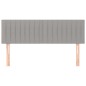 Testiere 2 pz Grigio Chiaro 72x5x78/88 cm in Tessuto Testiere 2 pz Grigio Chiaro 72x5x78/88 cm in Tessuto