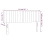 Testiere 2 pz Grigio Chiaro 72x5x78/88 cm in Tessuto Testiere 2 pz Grigio Chiaro 72x5x78/88 cm in Tessuto