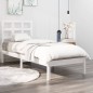 Giroletto Bianco in Legno Massello 75x190 cm Small Single Giroletto Bianco in Legno Massello 75x190 cm Small Single