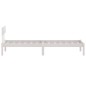 Giroletto Bianco in Legno Massello 75x190 cm Small Single Giroletto Bianco in Legno Massello 75x190 cm Small Single