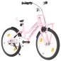 Bici per Bambini con Trasportino Frontale 20'' Rosa e Nera Bici per Bambini con Trasportino Frontale 20'' Rosa e Nera