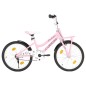 Bici per Bambini con Trasportino Frontale 20'' Rosa e Nera Bici per Bambini con Trasportino Frontale 20'' Rosa e Nera