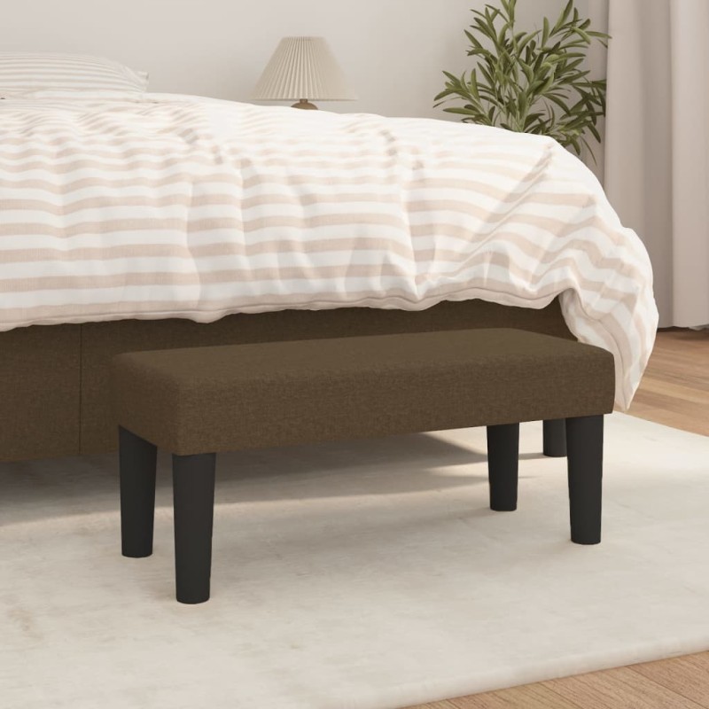 Panca Marrone Scuro 70x30x30 cm in Tessuto Panca Marrone Scuro 70x30x30 cm in Tessuto