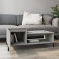 Tavolino Salotto Grigio Cemento 100x50x45 cm Legno Multistrato Tavolino Salotto Grigio Cemento 100x50x45 cm Legno Multistrato