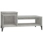 Tavolino Salotto Grigio Cemento 100x50x45 cm Legno Multistrato Tavolino Salotto Grigio Cemento 100x50x45 cm Legno Multistrato