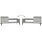 Tavolino Salotto Grigio Cemento 100x50x45 cm Legno Multistrato Tavolino Salotto Grigio Cemento 100x50x45 cm Legno Multistrato