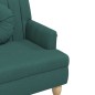 Panca con Cuscini Verde Scuro 113x64,5x75,5 cm in Tessuto Panca con Cuscini Verde Scuro 113x64,5x75,5 cm in Tessuto