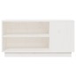 Mobile Porta TV Bianco 80x35x40,5 cm in Legno Massello di Pino Mobile Porta TV Bianco 80x35x40,5 cm in Legno Massello di Pino