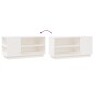 Mobile Porta TV Bianco 80x35x40,5 cm in Legno Massello di Pino Mobile Porta TV Bianco 80x35x40,5 cm in Legno Massello di Pino