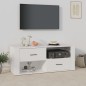 Mobile Porta TV Bianco 100x35x40 cm in Legno Multistrato Mobile Porta TV Bianco 100x35x40 cm in Legno Multistrato