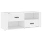 Mobile Porta TV Bianco 100x35x40 cm in Legno Multistrato Mobile Porta TV Bianco 100x35x40 cm in Legno Multistrato