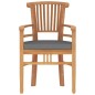 vidaXL Set da Pranzo per Giardino 5 pz in Legno Massello di Teak vidaXL Set da Pranzo per Giardino 5 pz in Legno Massello di Teak