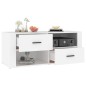 Mobile Porta TV Bianco 100x35x40 cm in Legno Multistrato Mobile Porta TV Bianco 100x35x40 cm in Legno Multistrato