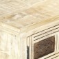 vidaXL Credenza Bianca 65x30x75 cm in Legno Massello di Mango vidaXL Credenza Bianca 65x30x75 cm in Legno Massello di Mango