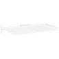 vidaXL Ripiani per Libreria 4pz Bianchi 80x50x1,5 cm Legno Multistrato